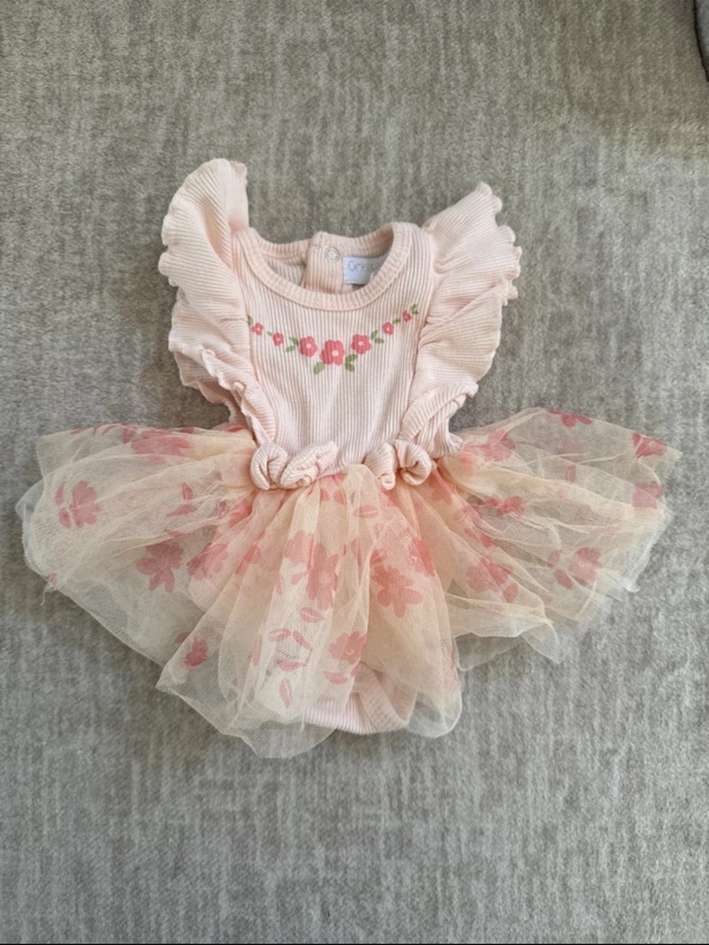 Catherine Malandrino Baby Pink Tulle Dress 100% cotton